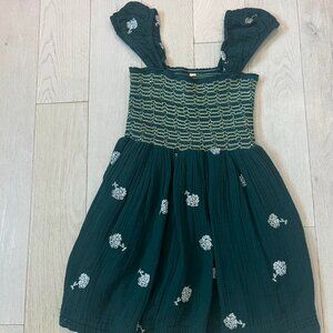 Free People Green Tory Mini Dress